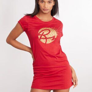 BARE NECESSITIES The Cotton Jersey Sleep Shirt in Crimson NWT